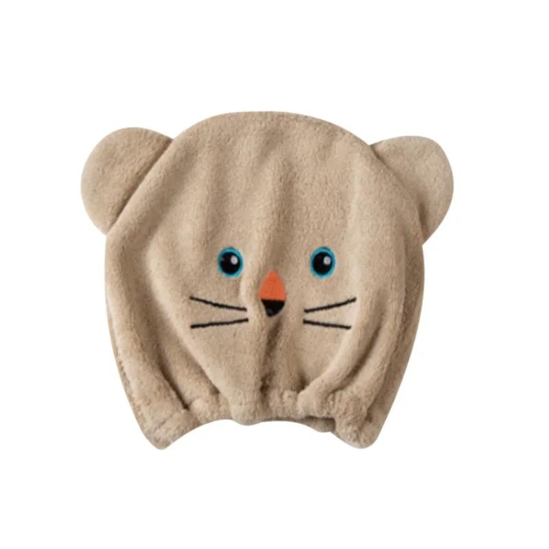 Soft and Strong Absorbing Drying Quick Dry Cartoon Children Baby Shower Cap Hair Bonnet