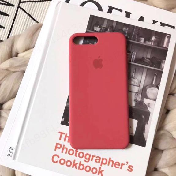 Buy Liquid Silicone Phone Case Iphone 7 8 X XR Solid Color with Flag ...