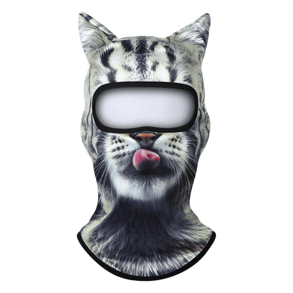 Cute Animal Ski Balaclava 3D Printing Full Face Hood Fun Balaclava Motocross