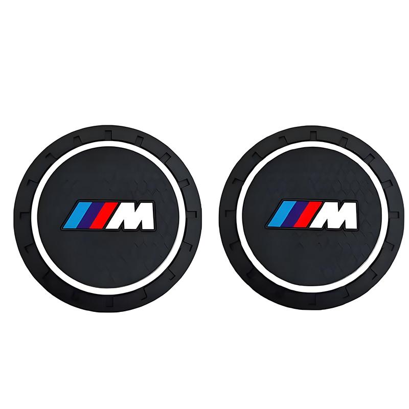 For BMW M X1 X3 Car Water Coasters Non-slip Water Cup Anti Slip Mat For BMW E93 F10 F20 F30 F40 F15 F25 F26 F31 F49 F86 M3 M5 X3 G20 Accessories