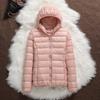 Down Jacket Women Coat Autumn Winter Jackets for Warm Quilted Parka Ladies and Light  Female Ultralight Hooded