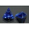 5x5 mm 2 Natürliche Blaue Saphire Trillion-Schliff Zertifizierte Lose Edelsteine Paar MULTTIQ111