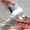 Camping Seasoning Jar with Lids Transparent Spice Dispenser 4 Compartment for Outdoor Cooking BBQ Tools Salt and Pepper Shaker
