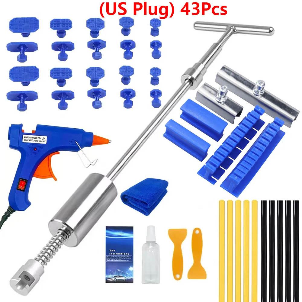 Car Body Repair Dent Removal Tools, Dent Paintless Dent Removal Kit, Suction Cup Slide Hammer for Small &Large Dent Hail Damage