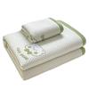 Summer Nude Ice Silk Cooling Mat Set: 3-Piece, Soft, Machine-Washable, A-Class Fitted Sheet
