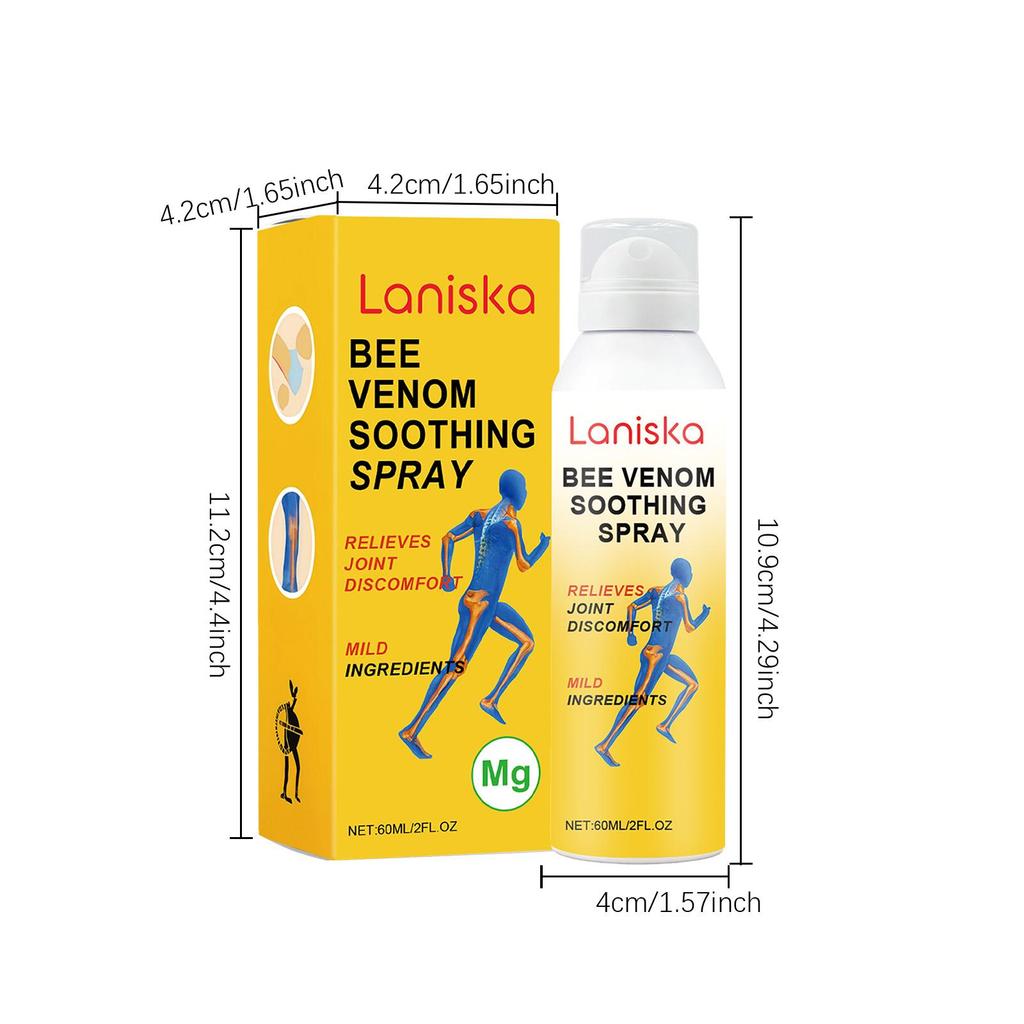 Bee Venom Joint Spray 60 ml—Nourishes skin and provides long-lasting joint hydration. Suitable for all skin types.