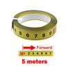 Rust-Proof Self-Adhesive Measuring Tape Steel Material Metric Scale Metal Tape Measure 1-5 Meters 13MM Width Miter Track Tape