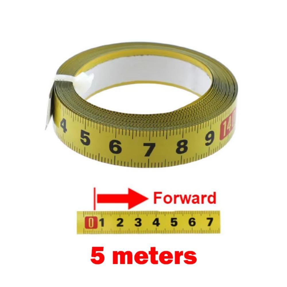 Rust-Proof Self-Adhesive Measuring Tape Steel Material Metric Scale Metal Tape Measure 1-5 Meters 13MM Width Miter Track Tape