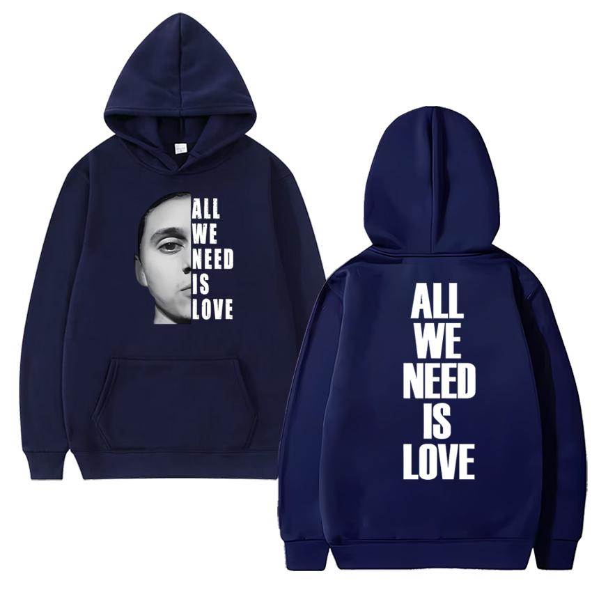 Singer Canserbero All We Need Is Love Song Double Sided print Hoodie Men women hip hop punk streetwear Unisex Fleece Sweatshirt