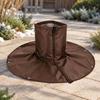2-Pack Tree Root Winter Covers with Trunk Sleeves, Ground Flaps, Hook-and-Loop Fasteners, and Elastic Cords for Outdoor Use
