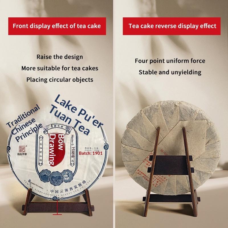 Brown Wooden Display Stand Desktop Display Stand Vintage Wooden Plate Stand Multi-Purpose Picture Display Holder For Home Decor