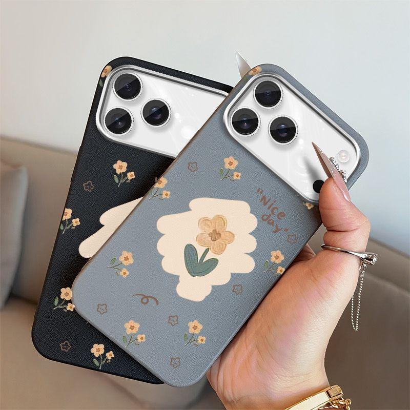 Artistic Floral Soft Shell Case for iPhone 17 Pro Max/16 Pro/15/14