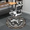 1pc Butterfly Ornament Carpet, Round Non Slip Durable Large Size Office Carpet, Suitable for Office