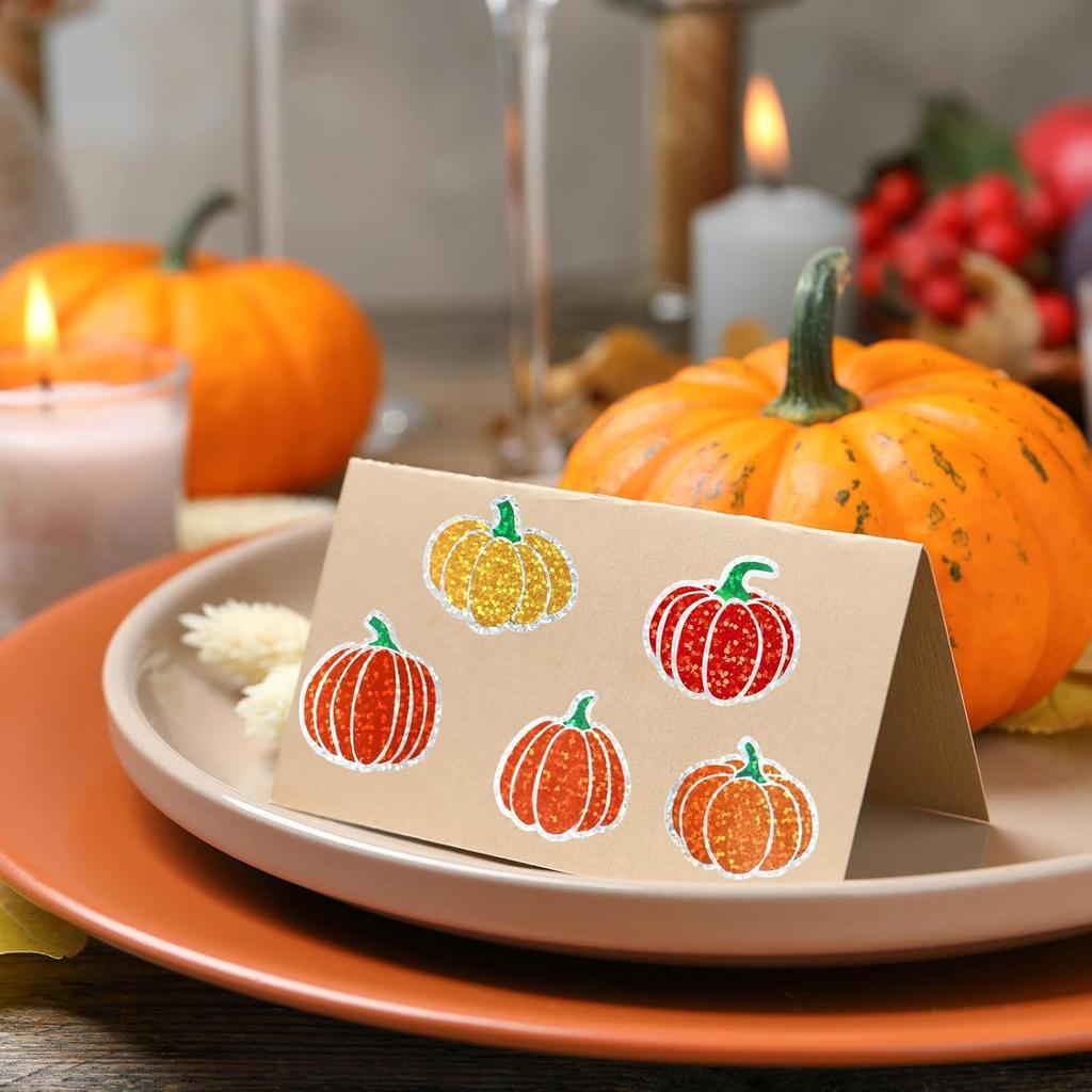 100-500pcs Pumpkin Halloween Stickers Party Halloween Gift Wrapping Label Scrapbook Cartoon Stationery Stickers