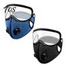 Maschera Antipolvere per Lavori in Giardino 2 Pezzi Maschera, Traspirante Riutilizzabile Filtro al Carbonio Viso Regolabile Anti-inquinamento Imbottitura con Occhiali Lavorazione del Legno Edilizia