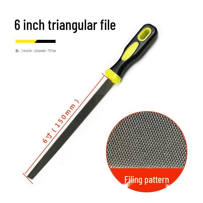 Fitter File Set: Flat, Half-Round, Round, Triangular, Square Files, Grinding Iron Block, Woodworking Tool