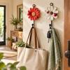 Wall Mounted Flower Shaped Hooks Versatile Use Clothes Hooks Cute Key Hooks  Wall Decoration