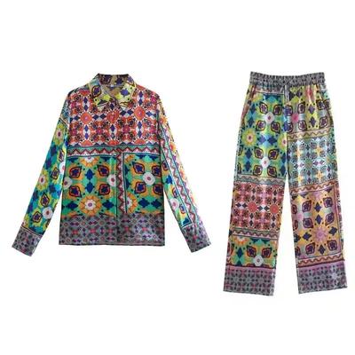 New 2 Piece Women's Pajama Set Elastic Waist Youth Shirt Pants Suit Women's Casual Vacation Chic Women's Suit