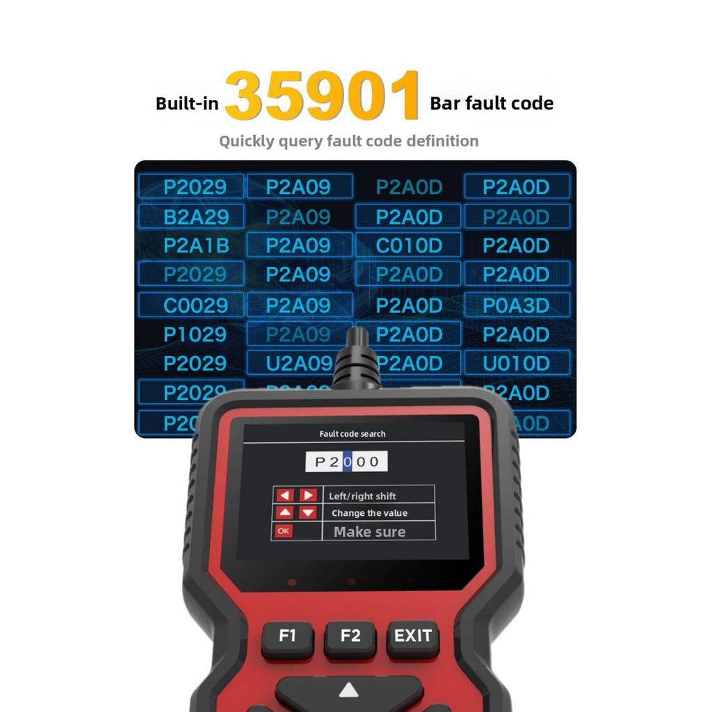 V519 OBD Car Testing Instrument Obd2 Elm327 Car Diagnostic Instrument Code Reader