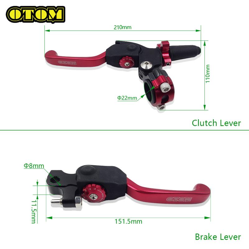 OTOM Universal 22mm Clutch Lever Brake Pump CNC Hydraulic Master Cylinder Handle Accessory For HONDA KTM YAMAHA KAWASAKI SUZUKI