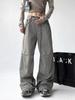 Women's Drawstring High Waist Wide Leg Cargo Pants American Style Loose Y2K Long Pants For Sports Casual Bell Bottoms
