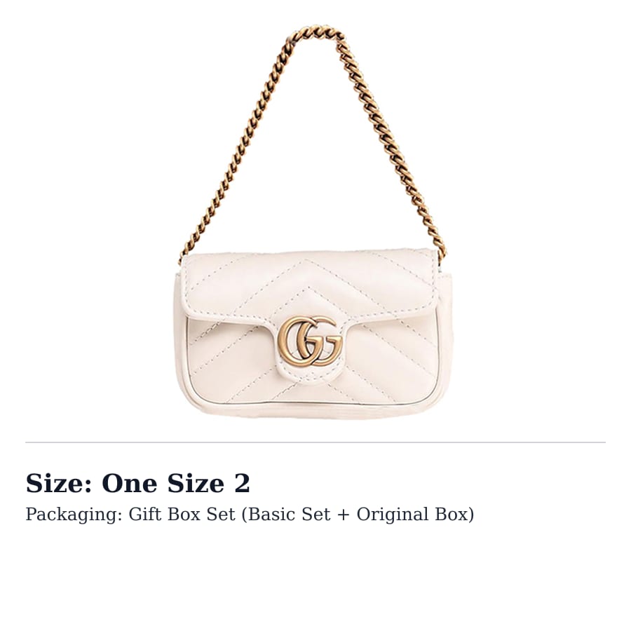 GUCCI GG Marmont Quilted Leather Handbag Card Holder Coin Purse Extra Mini Women's White 575161-DTDCT-9022