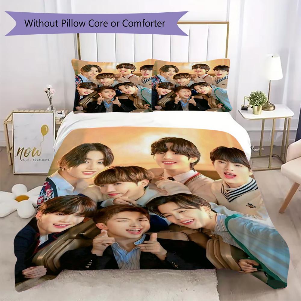 Stylish Pop Music Group Bedding 1 Duvet Cover 2 Pillowcase Without Core Without Core Bedding Set Christmas Birthday Gift