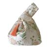 Håndtaske Retro Design Blomstermønster Håndledstaske med Svingende Kvast Kortere Håndtag Kinesisk Stil Tote Taske
