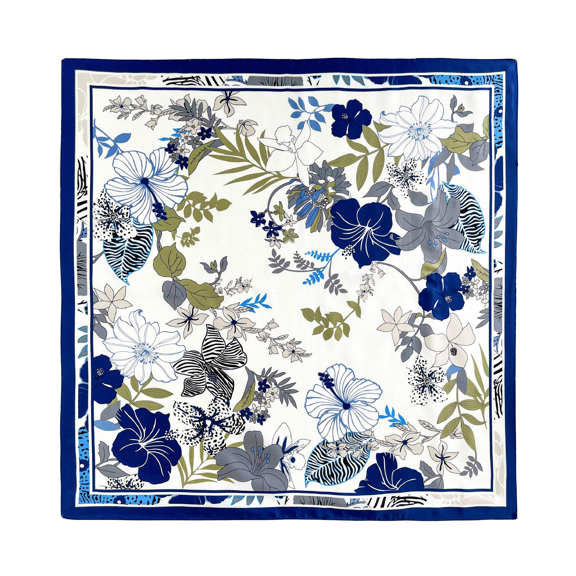 

Высококачественные роскошные шелковые шарфы, повязка на голову, шарфы, шейный шарф для женщин, шелковый шарф с цепочкой, женская декоративная шаль 90-90cm