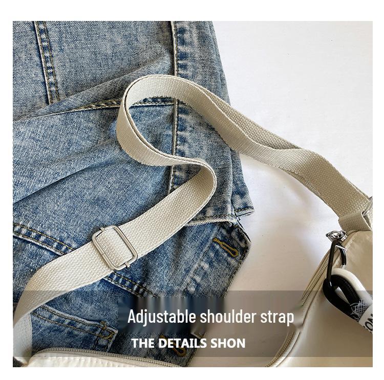 2025 Women's Lightweight Large-Capacity Crossbody Bag - Simple, Fashionable, Solid Color Casual Design