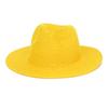 Cappello da Sole da Esterno a Tesa Larga Paglia Colore Unico Cappello da Cowboy Retrò Cappello da Viaggio Spiaggia Protezione Solare