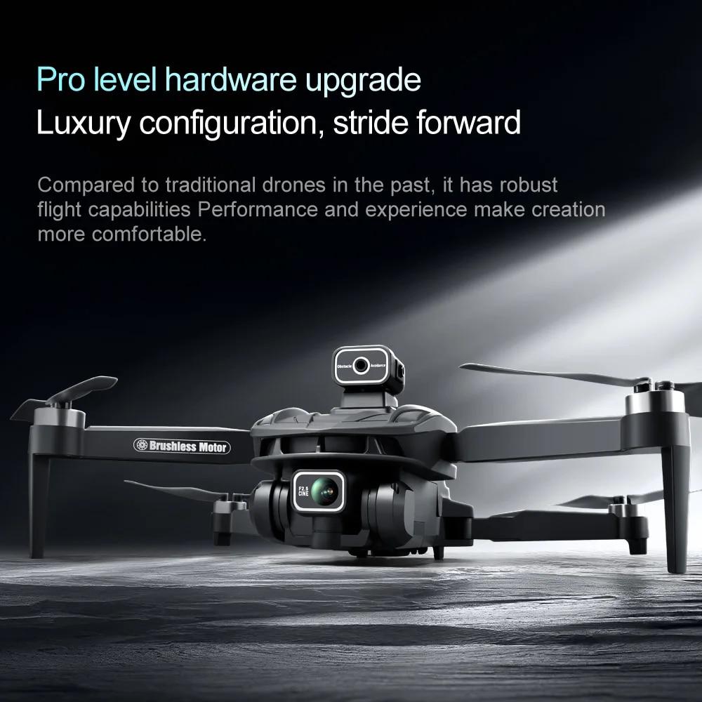 2026 New V168 Drone 4k 5G WiFi FPV Professional GPS/Optical Flow HD ESC Dual Camera Wide Angle Obstacle Avoidance Brushless RC Quadcopter Toy Gift