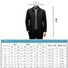 FJSSLHXK Collared Down Business Single Suitable for Senior Men's Jacket, Outerwear, Fold-Over Collar, Button, Men, Commuting, Autumn/Winter, Black,