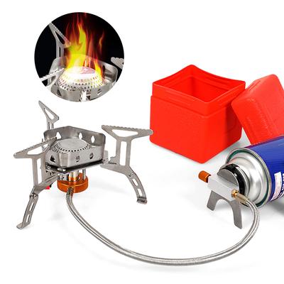 3500 W Camping-Gasherd-Brenner, geteilt, ultraleichter Kochgeschirrbrenner für Outdoor-Wanderausrüstung, Kochgeschirr, Camping-Split-Gasherd