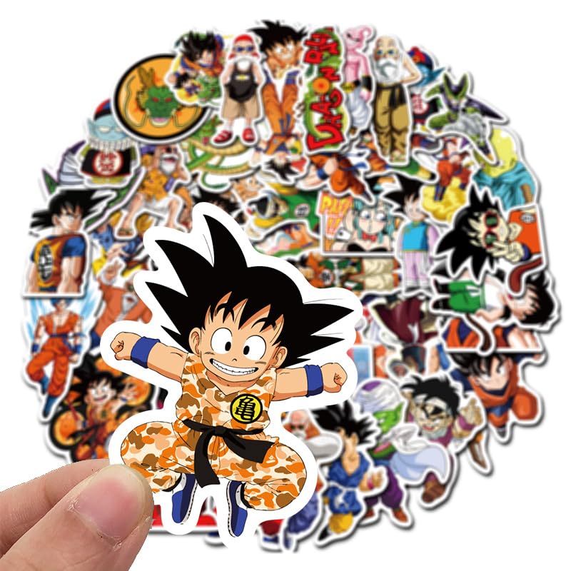 Dragon Ball Stickers Set Cute Anime Design Waterproof Decals Stylish and Cute Manga Stickers DIY Stickers for Water Mobile Notebooks Stickers Perfect