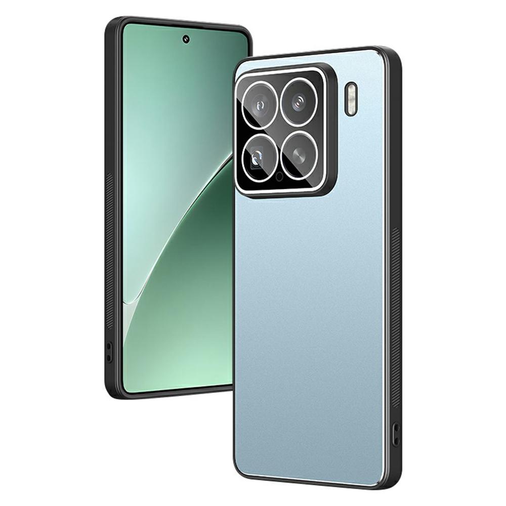 

For Xiaomi 15 Pro Case PC+TPU Matte Back Phone Cover with Lens Film Blue