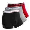 Cotton Stretch Boxer Briefs 3-Pack U2663 (Red, Small)
