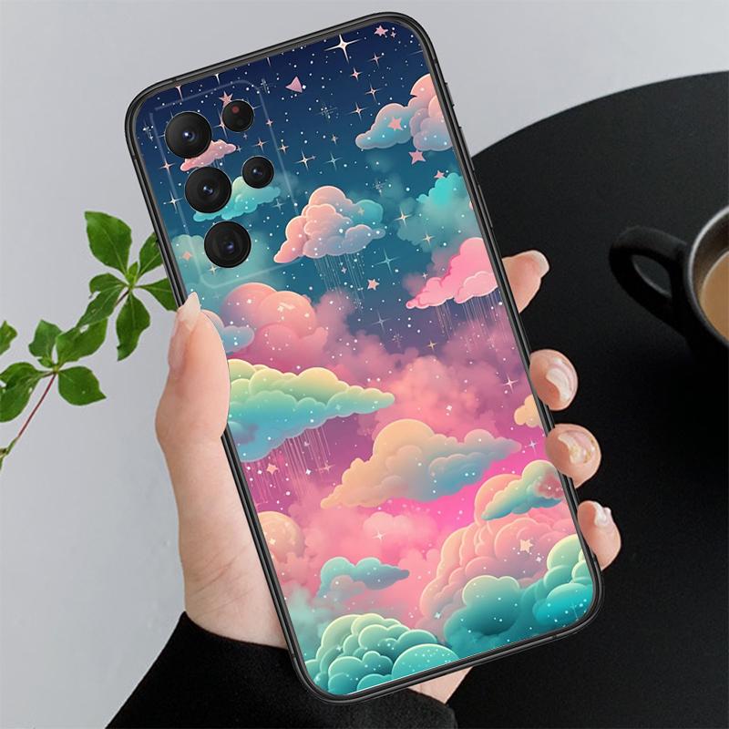 Phone Case For Samsung A55 A16 A56 A36 A35 A15 A53 A54 A33 A34 A25 A05S A52 A52S A14 A26 A71 Rainbow clouds