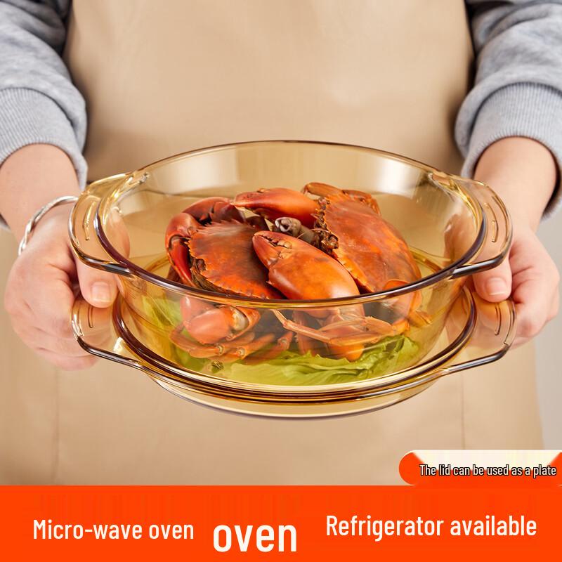 Huabeishi Borosilicate Glass Soup Bowl with Lid