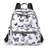 Fashion Sweet Cherry Butterfly Backpack Soft Nylon Fabric Women's Shoulder Bag Cute Versatile Teenager Girl School Bag Leisure Outdoor Travel Rucksack