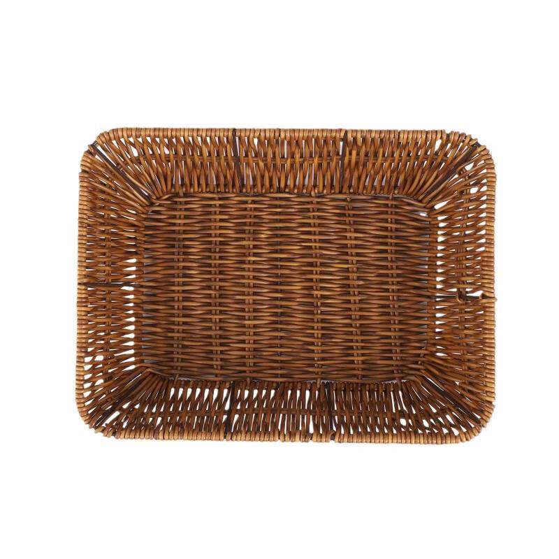 Rattan Woven Serving Tray & Basket
