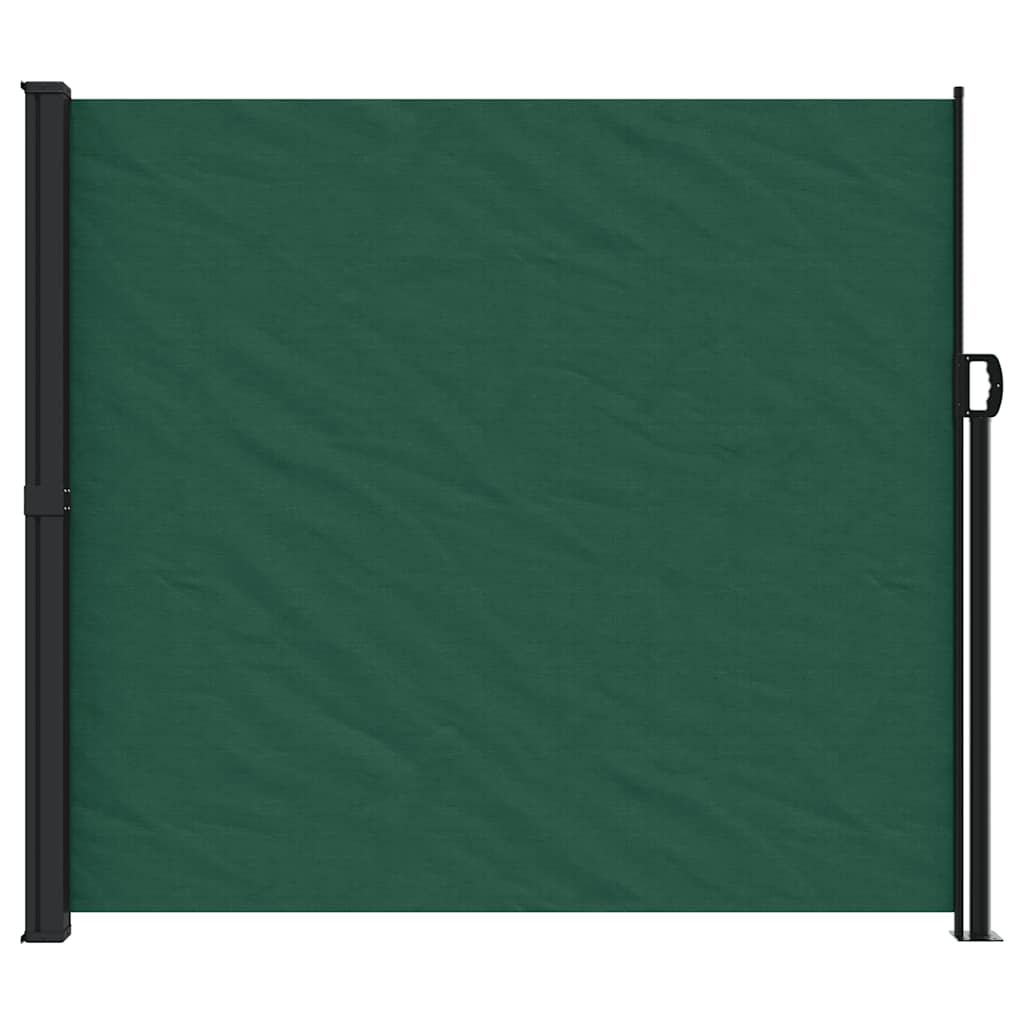 Retractable Side Awning Dark Green 180 X 500 Cm
