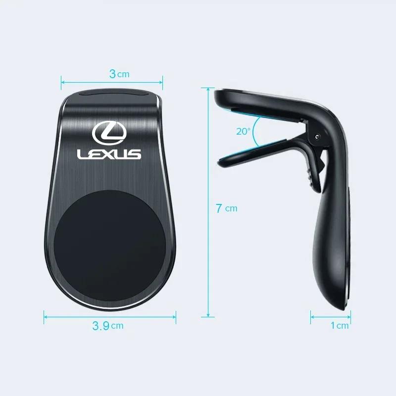 2026 Hot Interior Stickers For Lexus F SPORT ES RX NX LS UX LM LX GX LC RZ IS CT GS RC HS Magnetic Car Phone Holder Metal Stand