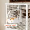 3 In 1 Multifunction Bird Bath for Cage Parakeet Bath Parakeet Bird Bath Bird Cage Bath for Feeding& Resting Acrylic Bathtub Box
