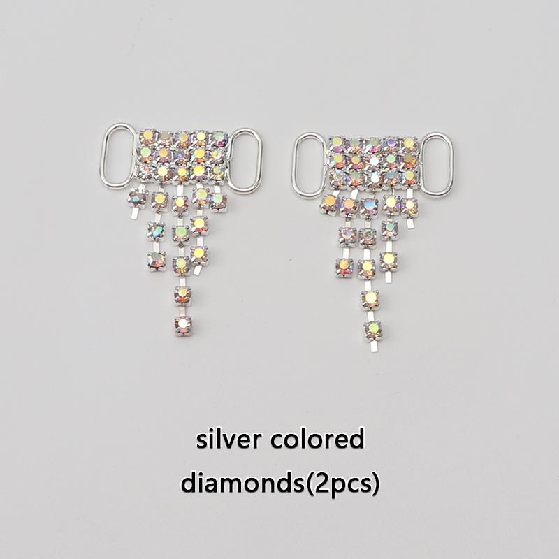 luxury Rhinestone AF1 Shoe Charms Colorful Diamond Sneaker Charms Girl Shoe decoration DIY Shoelaces Buckles shoes accesories