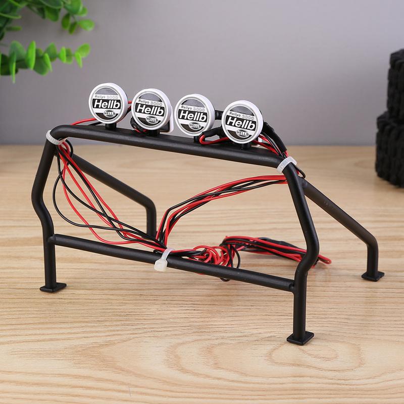 Metal Roll Cage Bucket RC Car Roof Rack Roll Cage Bucket for RC4WD 1/10 TF2 Remote Car Accessory