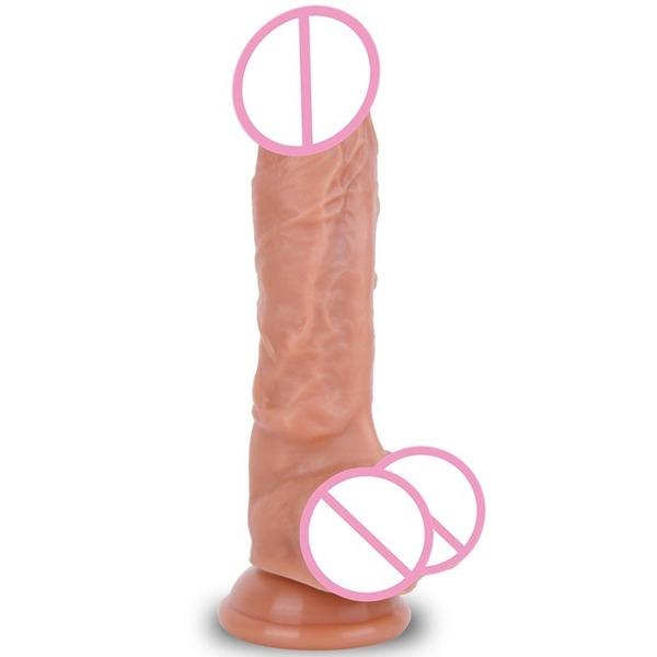 Imitation For Women Masturbator Double-feel Silicone Dildo