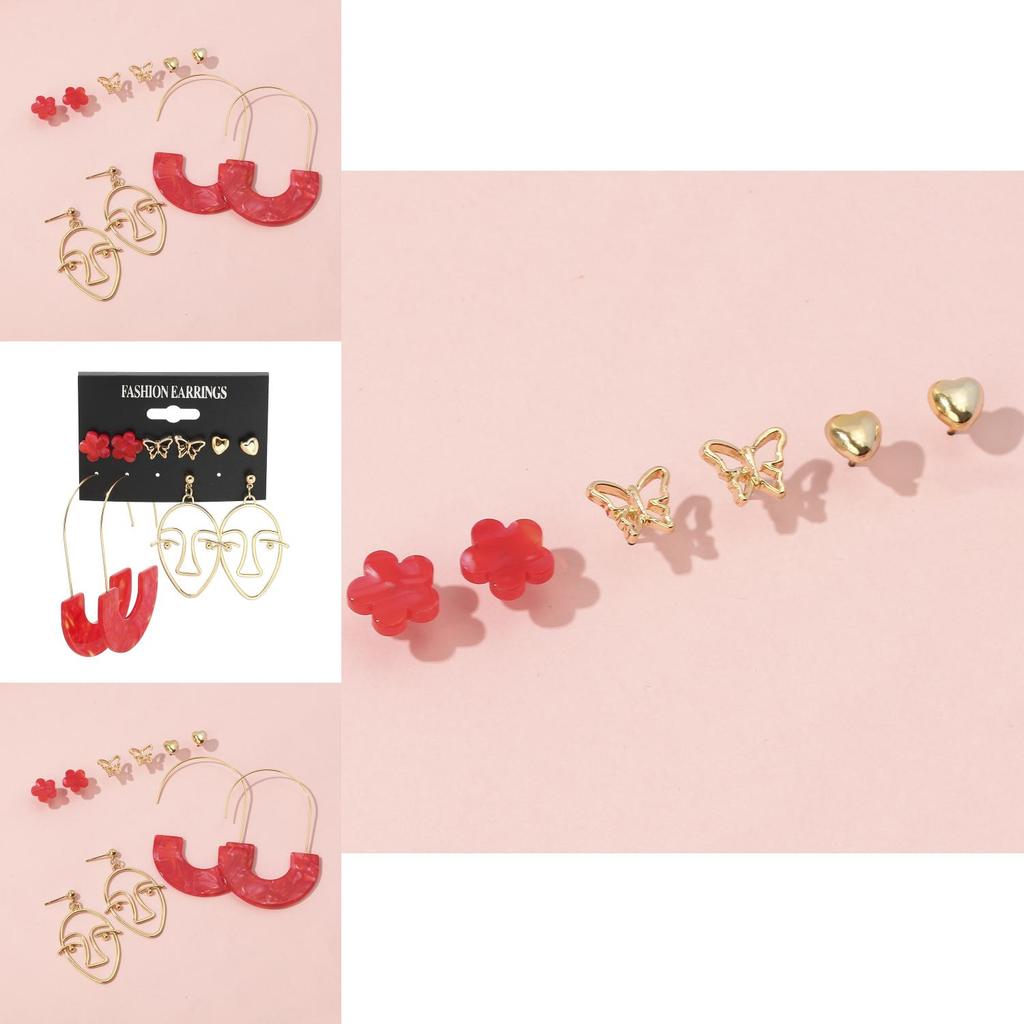 Unique Alloy Cartoon Character Earrings Womens Fashion Trend European American Style