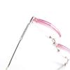 Stylish and elegant trimmed diamond reading glasses gradual change powder anti-blue light in the elderly high-end reading glasses