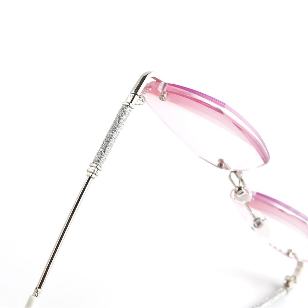 Stylish and elegant trimmed diamond reading glasses gradual change powder anti-blue light in the elderly high-end reading glasses